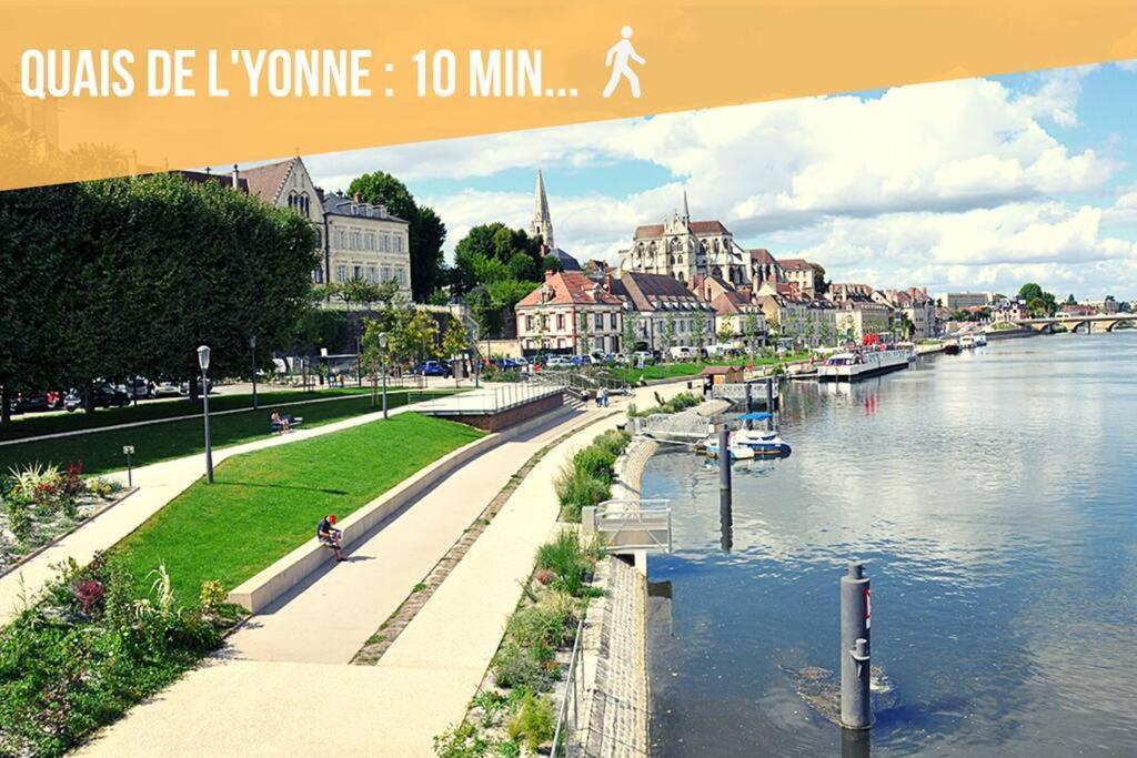 La Belle Pause - Studio Auxerre Proche Parking Eksteriør bilde